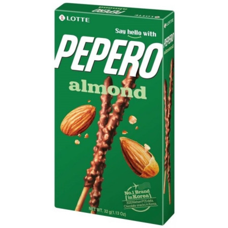 detail Lotte Pepero tyčinky 32g Almond Trvan. 13/5/2026