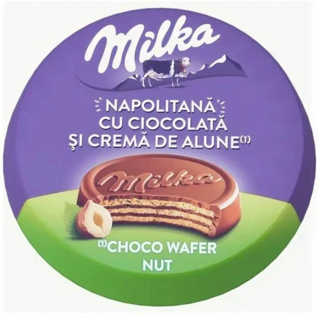 detail Milka Choco Wafer 30g Hazelnut (30)