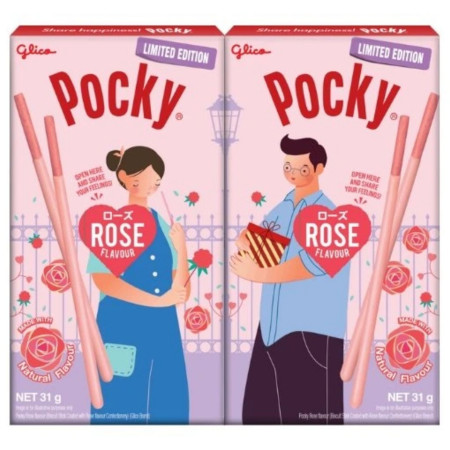 chi tiết Glico Pocky tyčinky 31g Rose (10)