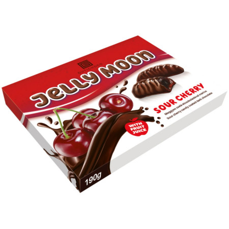 chi tiết Gutichoco Jelly Moon 190g želé s višňovou příchutí v hořké čokoládě (20)