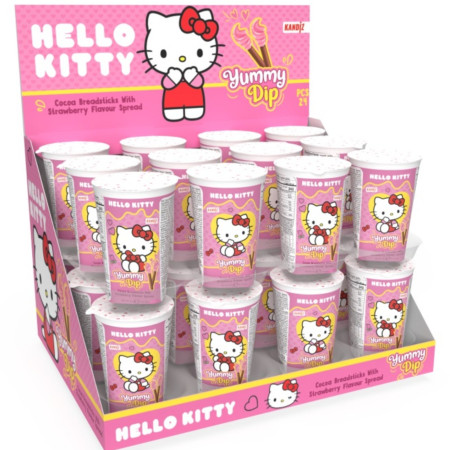 detail Yummy Dip 40g tyčinky s čokoládou Hello Kitty Strawberry (24)