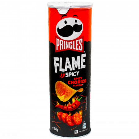 chi tiết Pringles 160g Flame Spicy Chorizo