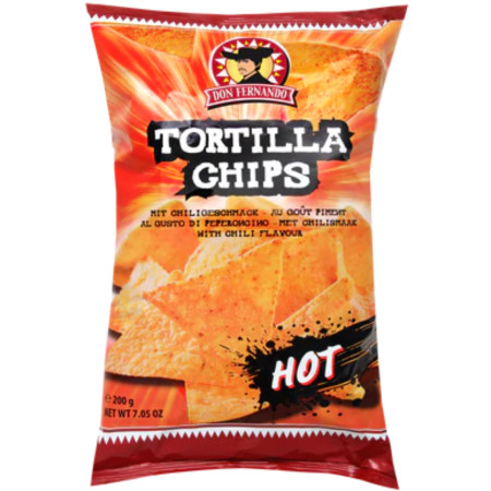 detail Don Fernando Tortilla chips 200g Hot Chilli (22)