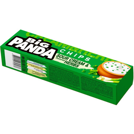 detail Big Panda chips 50g bramborové lupínky Sour Cream and Herbs (25)