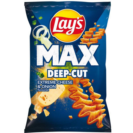 chi tiết Lays 55g MAX Deep-cut Extreme cheese and Onion (14)
