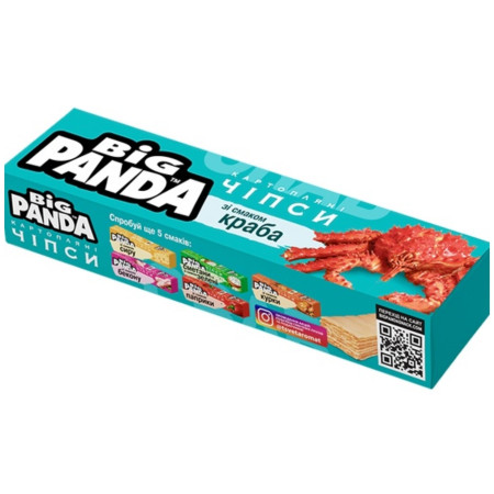 chi tiết Big Panda chips 50g bramborové lupínky Krab (25)