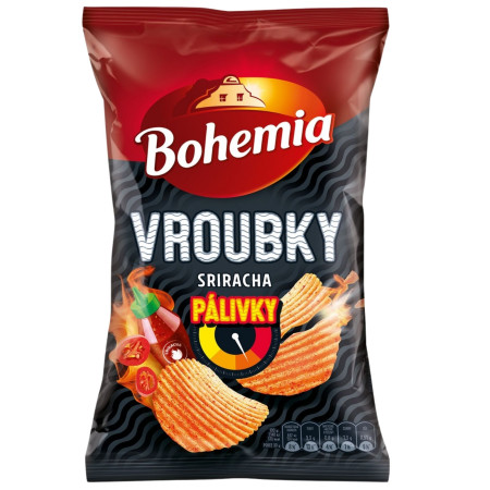chi tiết Bohemia chips 120g vroubky Sriracha pálivky (18) Trvan. 26/10/2026