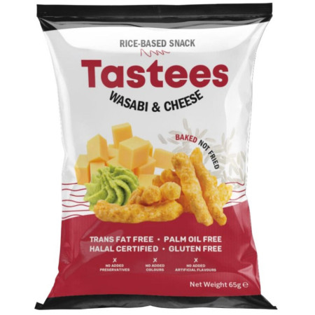 detail Tastees Snack chipsy 65g Wasabi a Sýr (36)