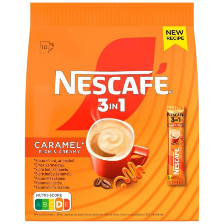 chi tiết Nescafe 3in1 10 x 16,5g (sáček) Caramel (18) Trvan. 1/2027