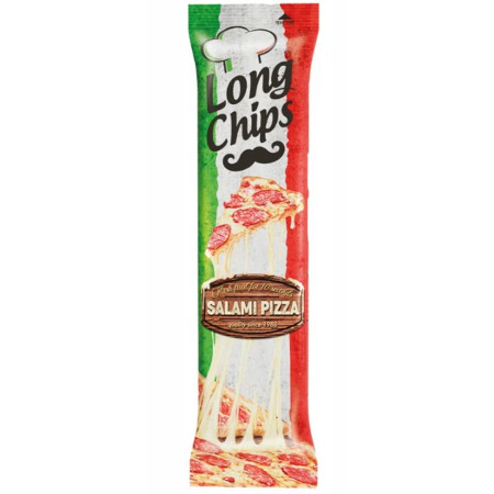 chi tiết Long chips 75g bramborový snack Salami Pizza (20)