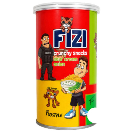 detail Fizi Snack Chips 110g Sour Cream & Onion (24)