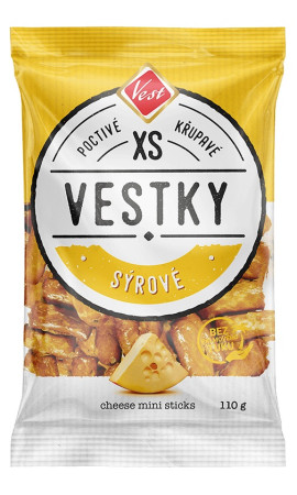 detail VESTKY XS tyčinky 110g sýrové (14)
