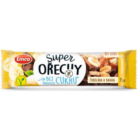 detail EMCO Tyčinka super ořechy 35g Banán (20)