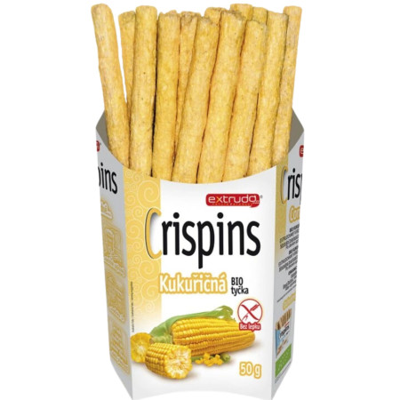 chi tiết Extrudo Crispins 50g kukuřičné BIO tyčinky (14)