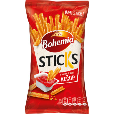 detail Bohemia chips 120g sticks kečup (20)