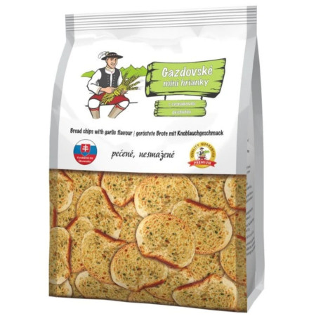 detail Slovchips Gazdovské mini hránky 140g Česnek (10)
