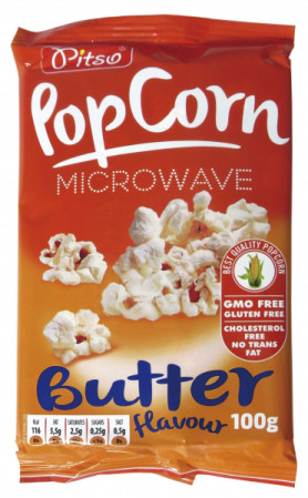 detail PITSO Popcorn do mikrovlnky 100g máslový (15)