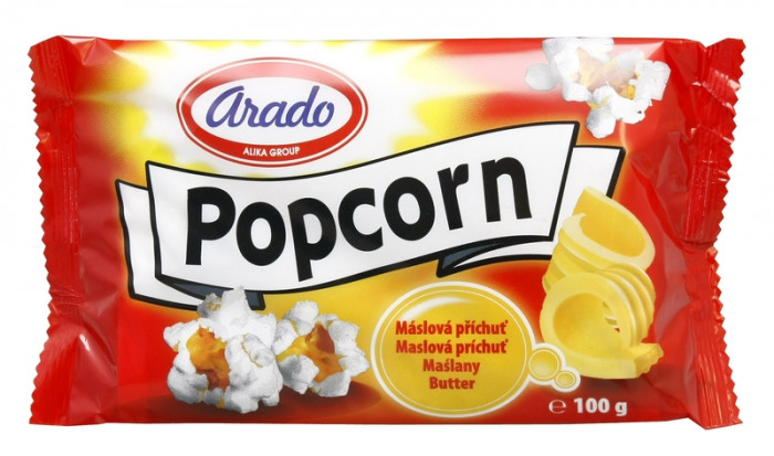 chi tiết ARADO popcorn 100g máslový