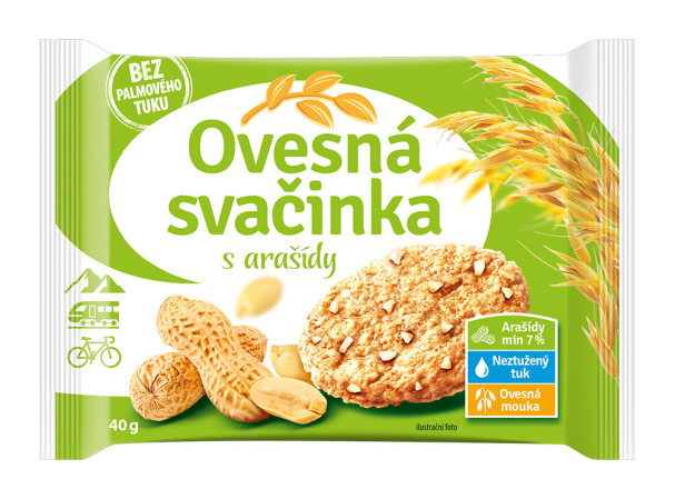 detail Ovesná svačinka 40g s arašídy (20)