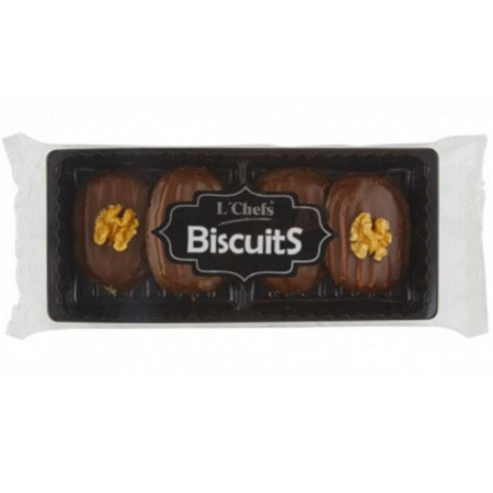 detail L Chefs biscuits jemné pecivo s malinovou náplní a kakaovou polevou 160g (12)