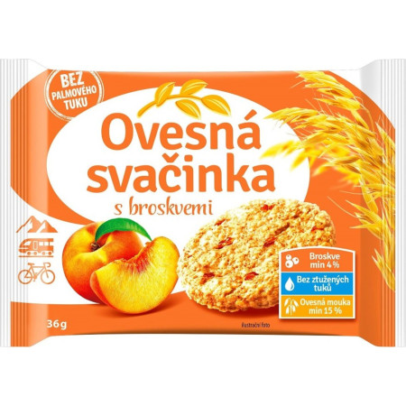 detail Ovesná svačinka 36g s broskvemi (20)
