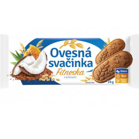 detail Ovesná svačinka Fitneska 39g - s kokosem (35)