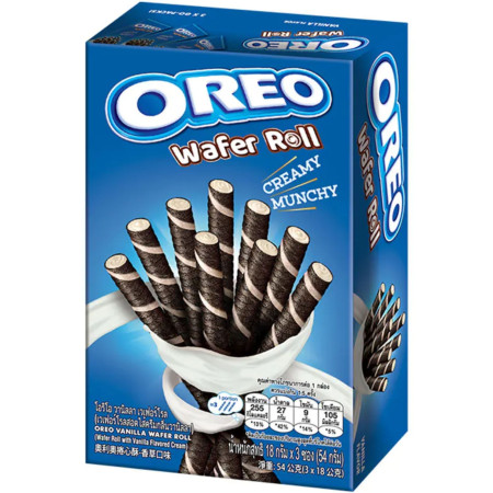 detail Oreo wafer roll 54g trubičky - Vanilka