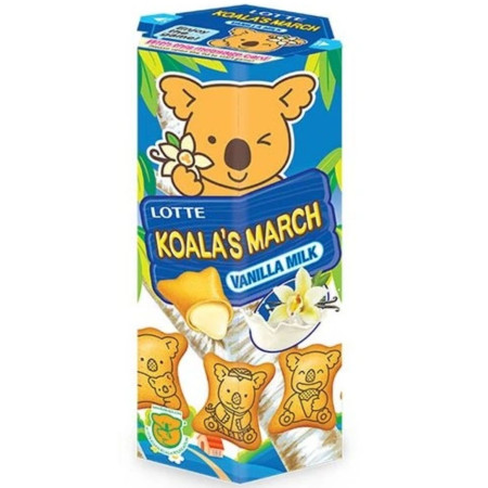 detail Lotte Koala´s March 37g sušenky Vanilla Milk (6)