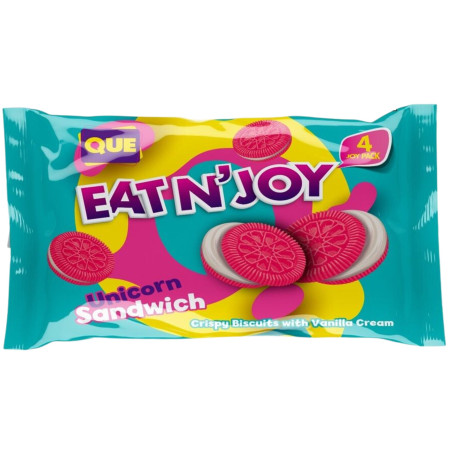 detail QUE Eat N Joy Sandwich Unicorn Cream sušenky 224g (20)
