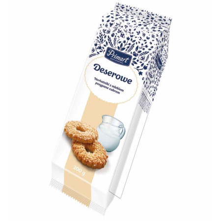 detail Primart Deserini mléčné sušenky 200g (12)