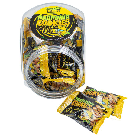 detail Euphoria Cannabis cookies 20g v dóze Super Lemon Haze (20)