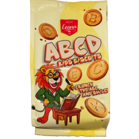 chi tiết Leona Jungles čajové sušenky 200g ABCD Kids Biscuits (10)