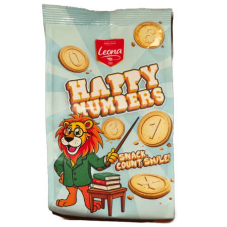 detail Leona Jungles čajové sušenky 200g Happy Numbers (10)