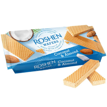 chi tiết Roshen wafers 216g Coconut & Almond (16)