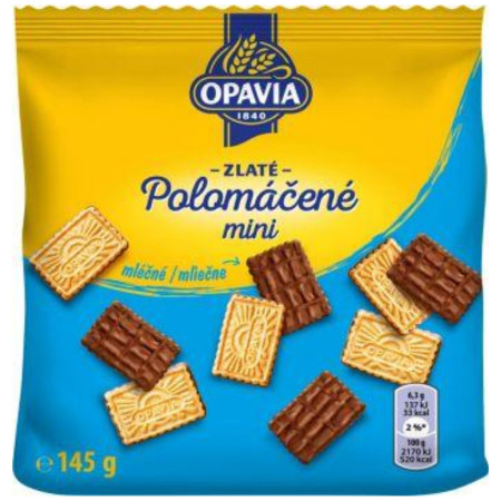 detail Opavia Zlaté polomáčené MINI 145g Mléčné (12)
