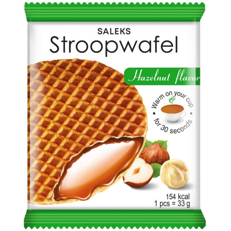 detail Saleks Stroopwafel 33g Karamel a Lískový oříšek (30)