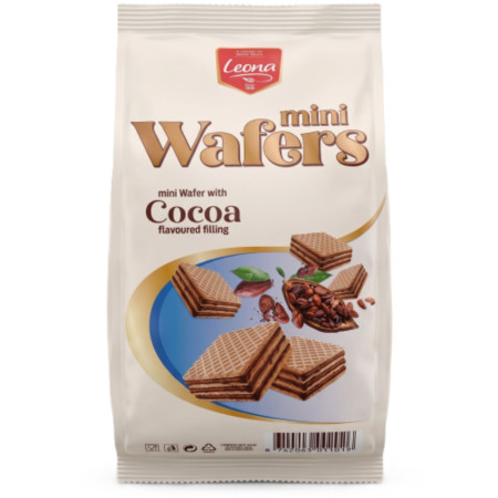 chi tiết Leona mini wafers oplatka 150g Kakao (10)