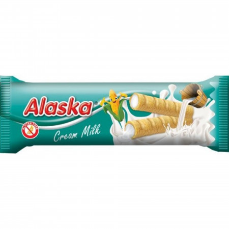 chi tiết Alaska kukuřičné trubičky 18g mléčné