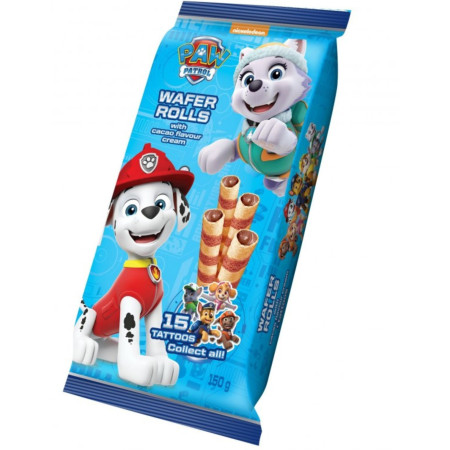 detail Paw Patrol 150g wafer rolls - Cocoa (24)