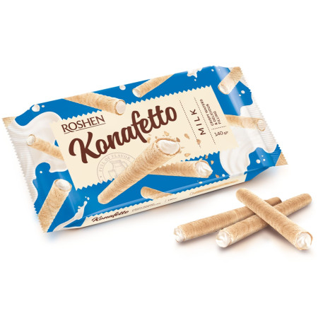chi tiết Roshen trubičky Konafetto 140g - Mléčné (15)
