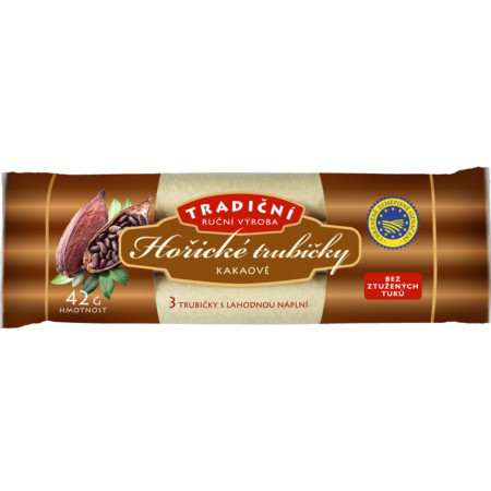 detail Hořické trubičky 42g DIA Kakaové s náhradním sladidlem