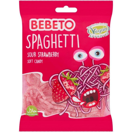 detail Bebeto Pendreky 75g (Spaghetti) - Strawberry sour (6)