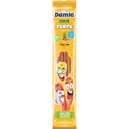 chi tiết Damla tubes 30g pendreky kyselé - mix tropical (žlutý) (24)