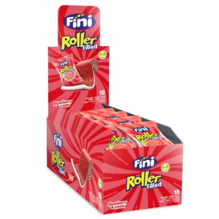 chi tiết Fini roller Filled Strawberry 20g 18ks