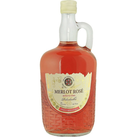 chi tiết GRAND Merlot 1l růžové víno polosladké 11,5% (6)