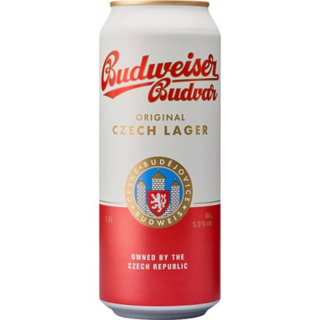 chi tiết Budweiser Budvar světlý ležák 0,5l plech 12 (24)