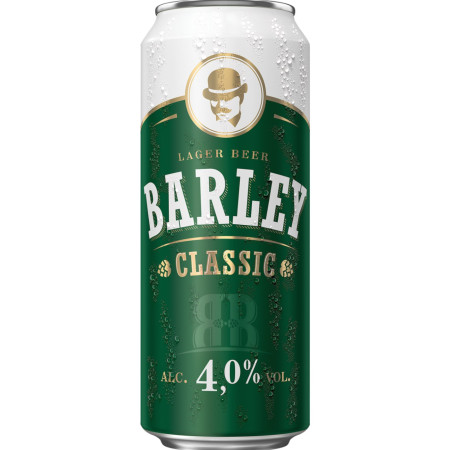 detail Barley Classic plech 0,5l pivo (24)