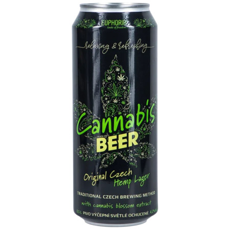 chi tiết Euphoria Cannabis Beer 500ml pivo plech 4,2% alc. (12)