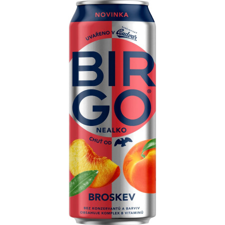 chi tiết Birgo 0,5l Nealkoholické pivo plech - Broskev (24)