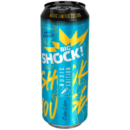 detail Big Shock energy 0,5L plech Cuba Libre (24)